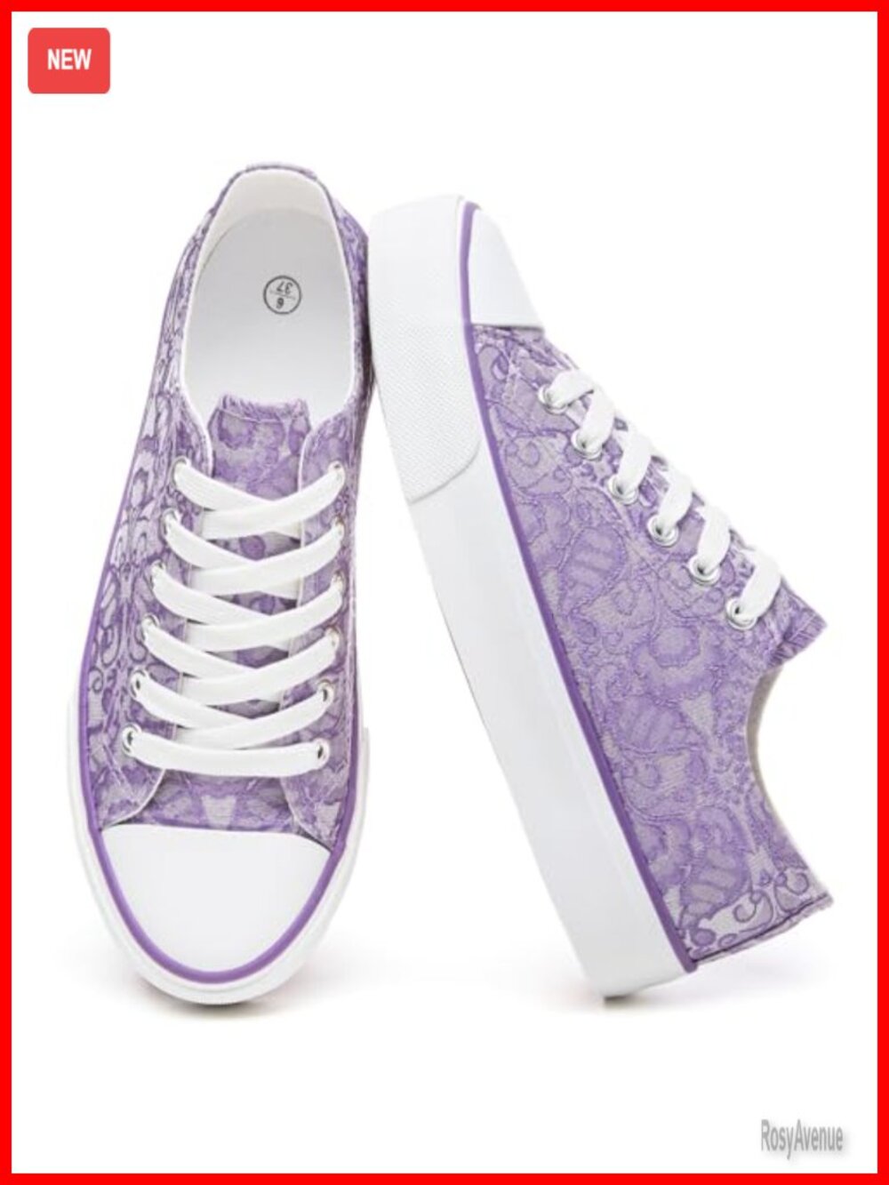 Women's Low Top Canvas Sneakers Embroidered Fashion Tennis Shoes
